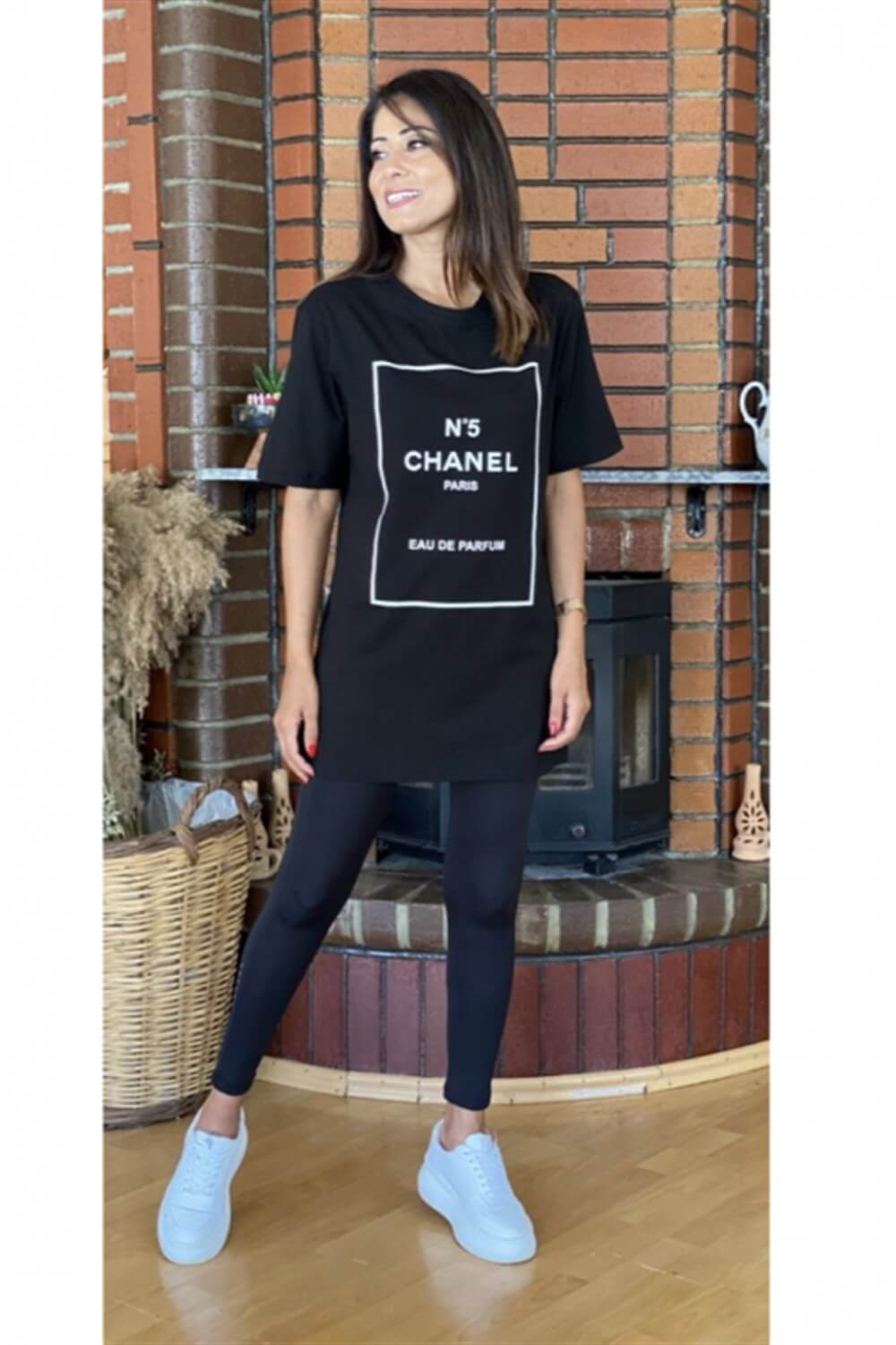 Siyah Paris T-Shirt