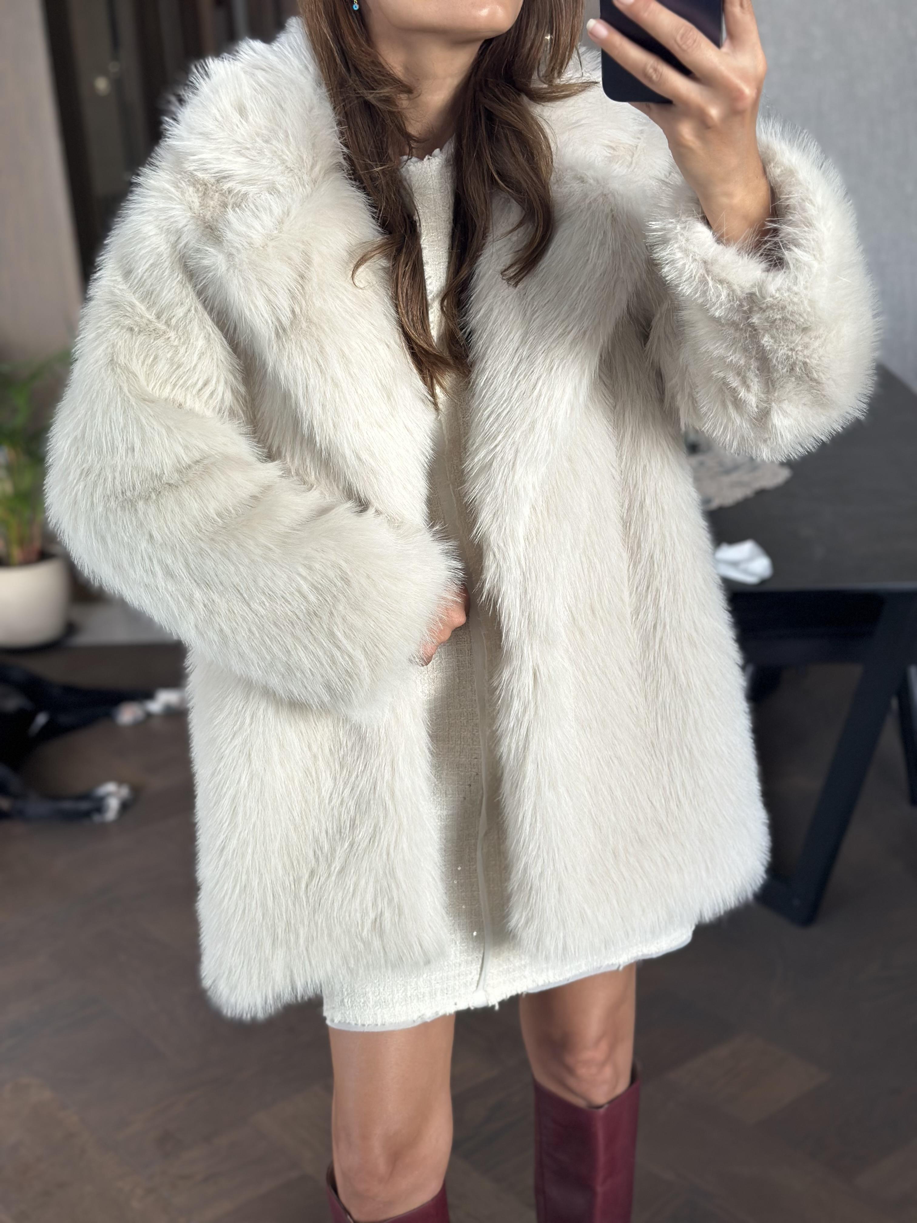 Taş Uzun Boy Lolita Kadın Kürk Mont