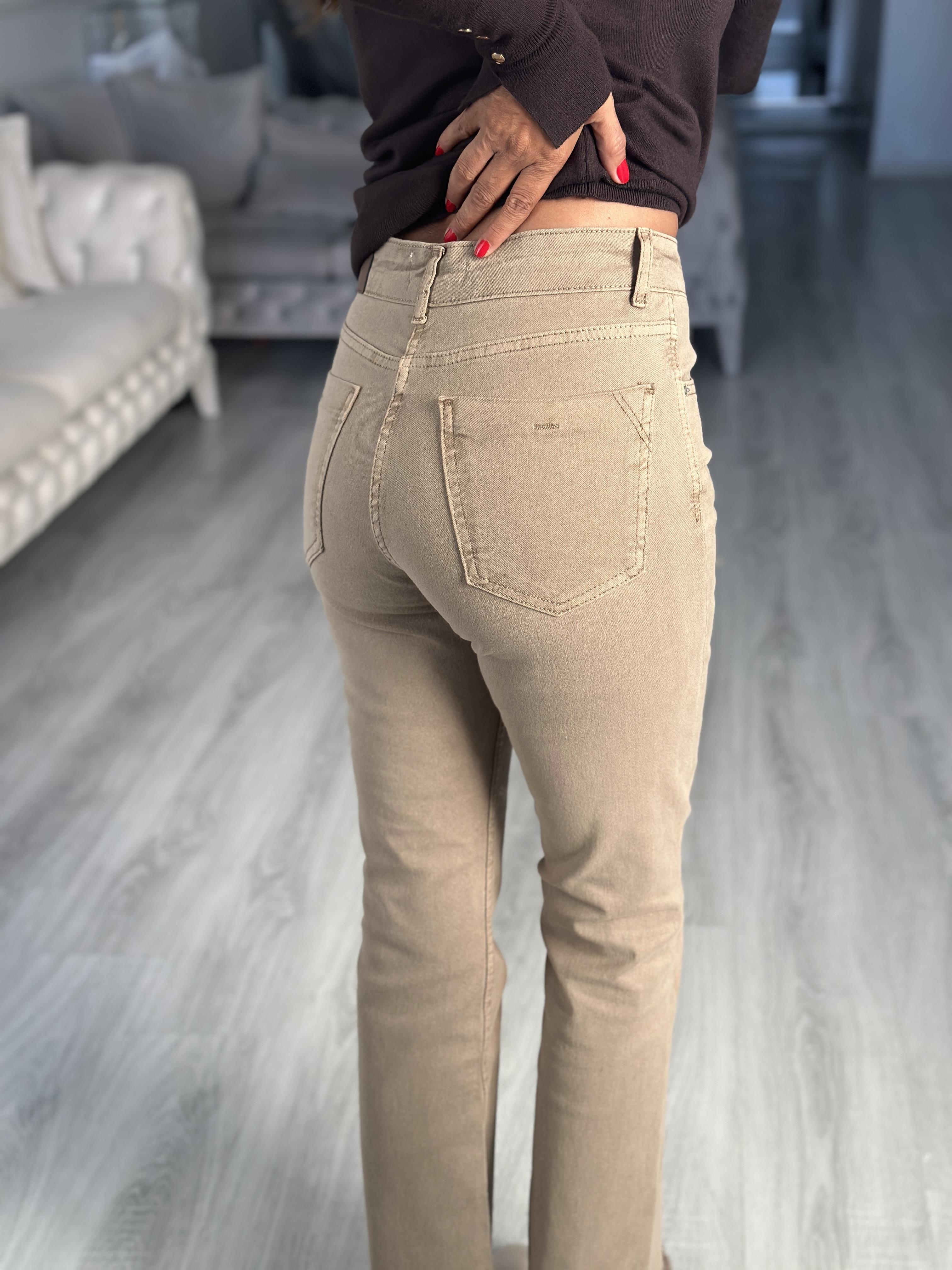 Vizon Mini Flare Paçası Püsküllü Kadın Jean Pantolon