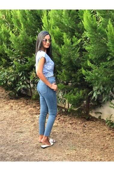 Bebe Mavi Kruvaze Bluz