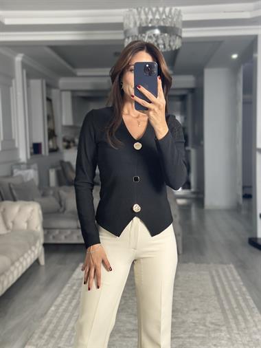 Açık Bej Karol Cepsiz Klasik Kadın Kumaş Pantolon