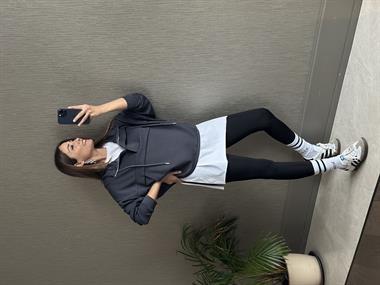 Antrasit Kapüşonlu Yarım Fermuarlı Kanguru Cep Modal Kadın Sweatshirt