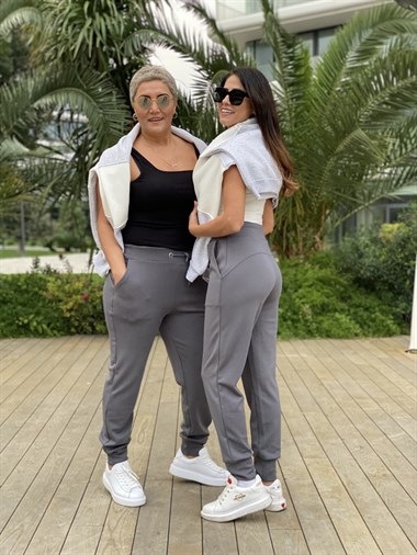 Antrasit Modal Kadın Eşofman Altı