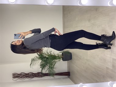 Antrasit Uzun Kol Patlı Kadın Bluz