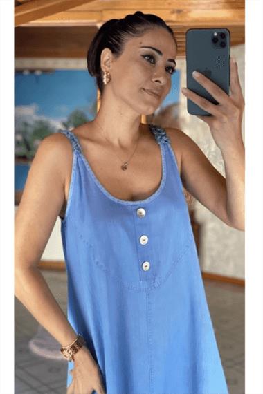 Asimetrik Püskül  Jean Elbise