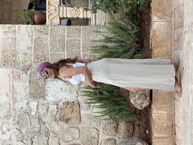 Bej Kapaklı Bağlamalı Kadın Pantolon