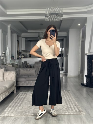 Bej Kısa Kol Gold V Demirli Kaşkorse Kadın Body