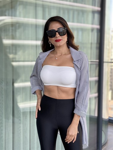 Beyaz Fitilli Büstiyer