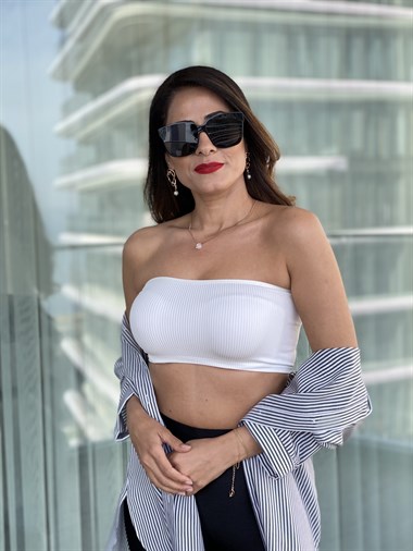 Beyaz Fitilli Büstiyer