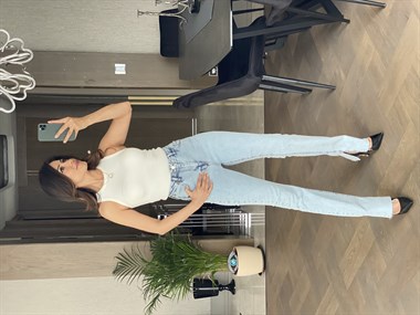 Beyaz Halter Yaka Kaşkorse Atlet