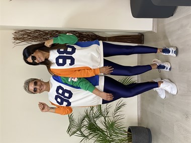 Beyaz Renkli 98 Baskılı Kadın Sweatshirt