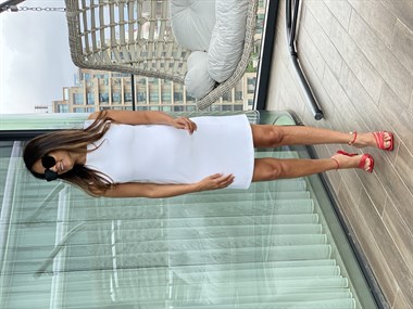 Beyaz Sıfır Kol Sırt Fermuarlı Atlas Elbise