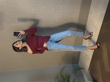 Bordo Karol Asimetrik Yaka Uzun Kollu Kadın Body