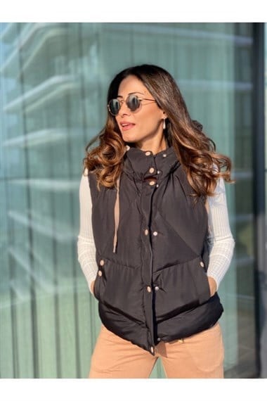 Camel Çıtçıtlı Şişme Yelek