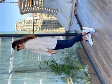 Camel Çizgili Gofre Kadın Gömlek