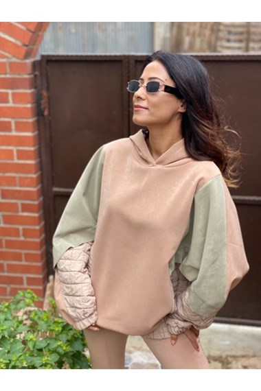 Camel Garnili Süet Takım