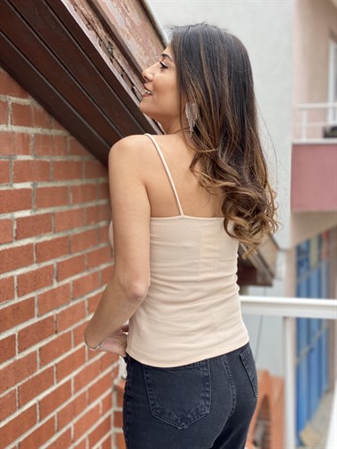 Camel Kaşkorse Askılı Atlet