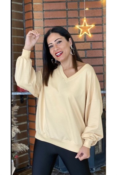 Camel V Yaka Sweatshirt