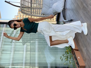 Ekru Şalvar Pantolon