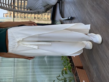 Ekru Şalvar Pantolon