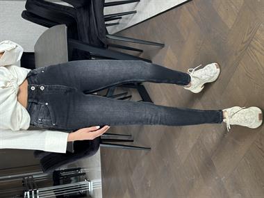 Füme Karol İki Düğmeli Skinny Kadın Jean Pantolon