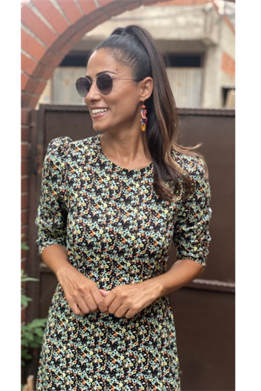 Green Karpuz Kol Elbise