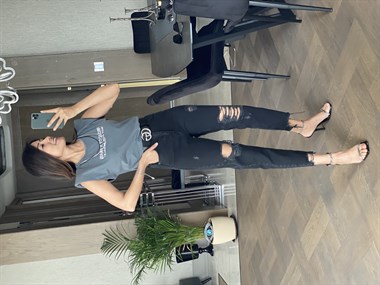 Gri Yıkamalı Zincir Detay Vatkalı T-Shirt