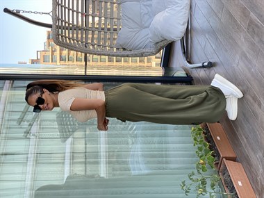 Haki Şalvar Pantolon