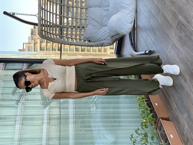 Haki Şalvar Pantolon