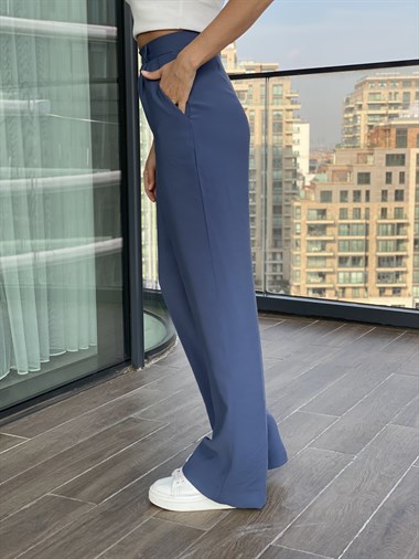 İndigo Bol Paça Aerobin Pantolon