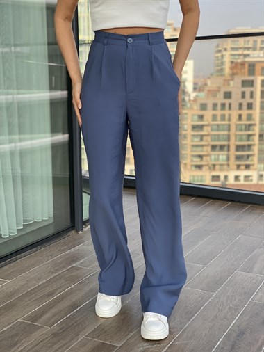 İndigo Bol Paça Aerobin Pantolon