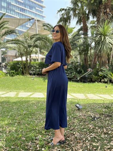 İndigo Crop T-Shirt Etek Kadın Alt Üst Takım