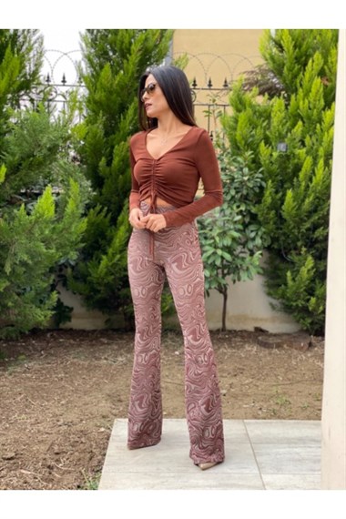 Jakarlı İspanyol Paça Pantolon