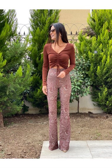 Jakarlı İspanyol Paça Pantolon