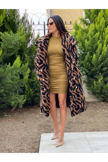 Kahverengi Leopar Peluş Kaban