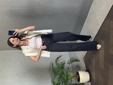 Kahverengi Yıkamalı Karol Wide Leg Likralı Kadın Jean Pantolon