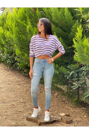 Karol Lazerli Süper Skinny Jean