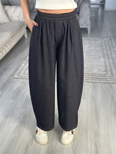 Lacivert Balon Jean Pantolon 