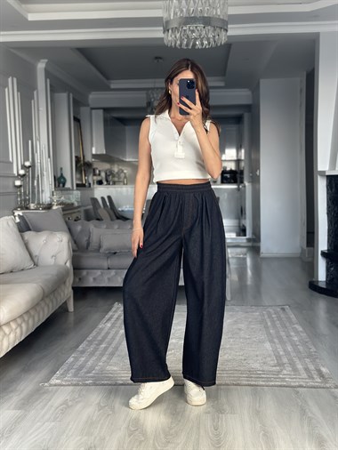 Lacivert Balon Jean Pantolon 