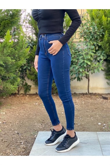Lacivert Jamie Skinny Kadın Jean Pantolon