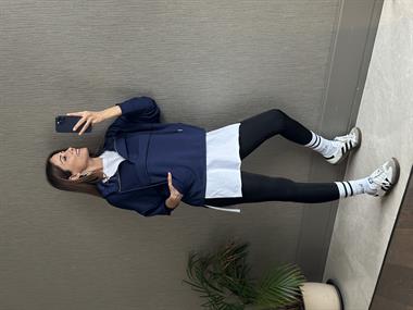 Lacivert Kapüşonlu Yarım Fermuarlı Kanguru Cep Modal Kadın Sweatshirt