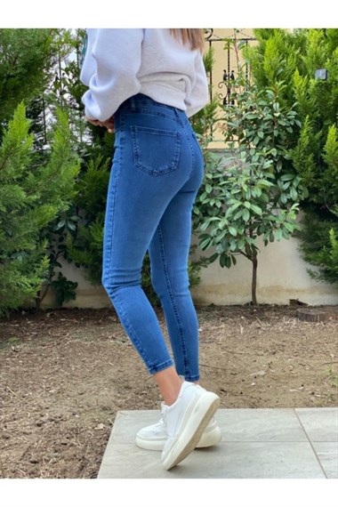 Lacivert  Örme Skinny Jean