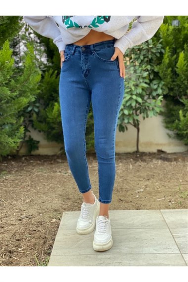 Lacivert  Örme Skinny Jean