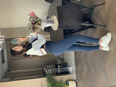 Lacivert Yüksek Bel Örgü Çelik Kadın Tayt