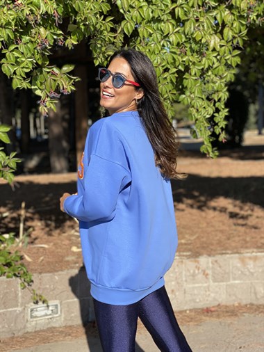 Mavi Giants Bisiklet Yaka Kadın Sweashirt