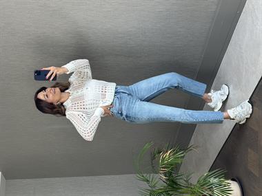 Mavi Marka Model Kesik Paça Boy Fit Kadın Jean Pantolon