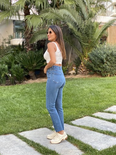 Mavi Poema Boy Fit Kadın Jean