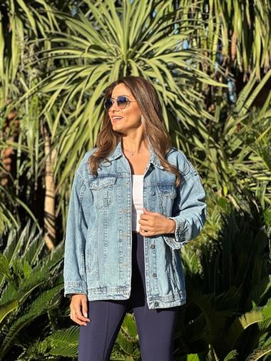 Mavi Poema Düğmeli Kot Kadın Ceket