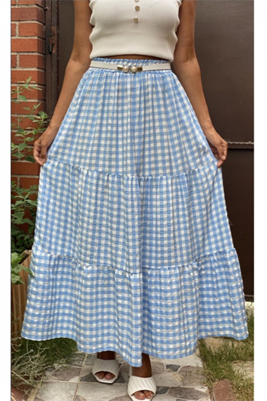 Mavi Pötikare Maksi Boy Etek