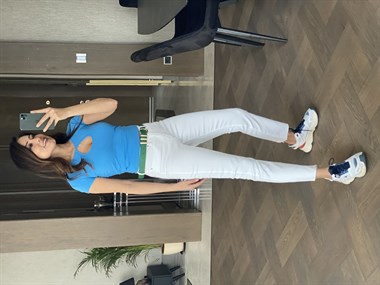 Mavi Yakası Damla Dekolteli Kısa Kol Kadın Body